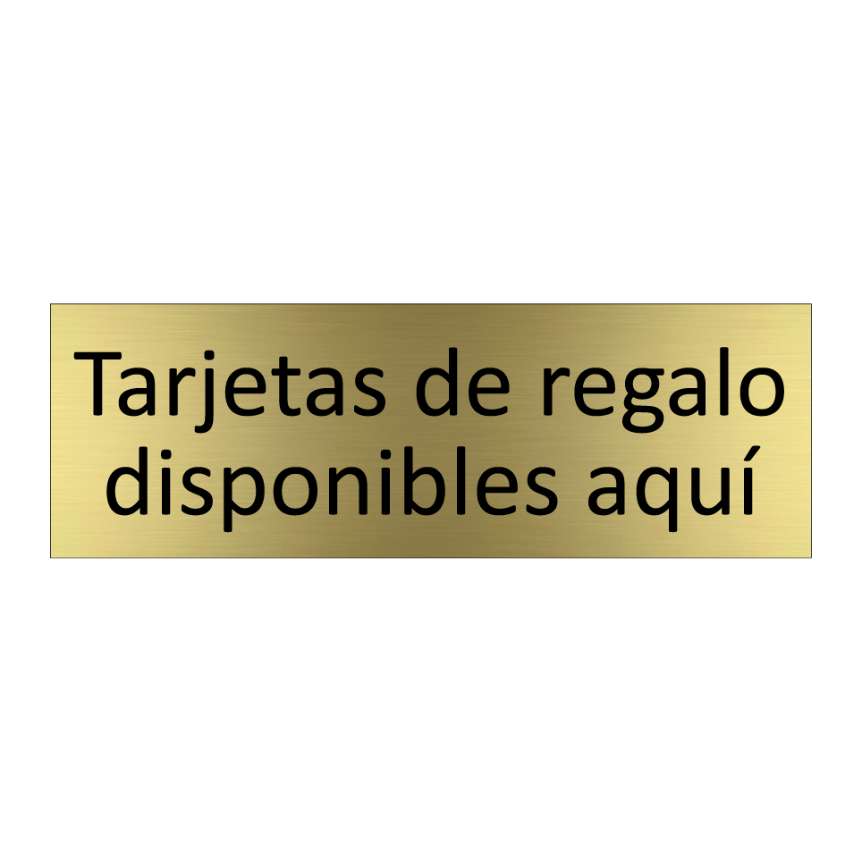 Tarjetas de regalo disponibles aquí