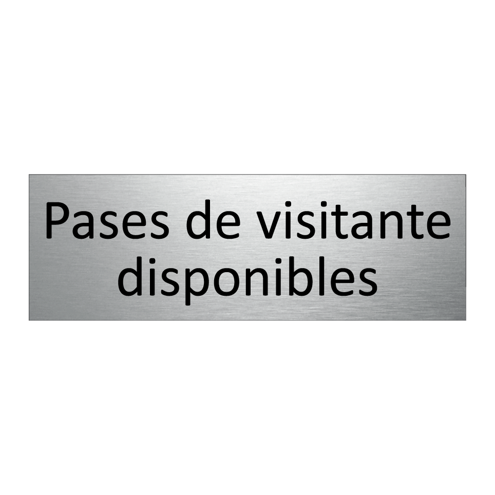 Pases de visitante disponibles