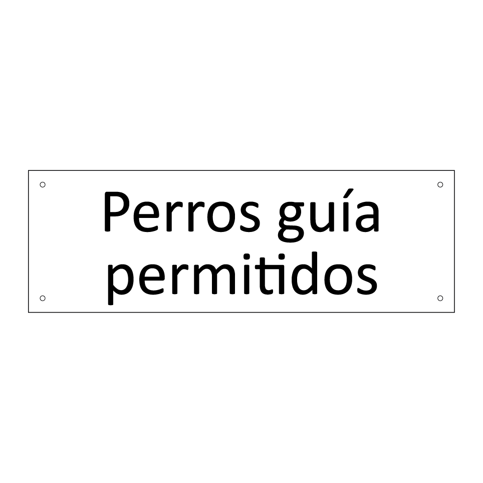 Perros guía permitidos