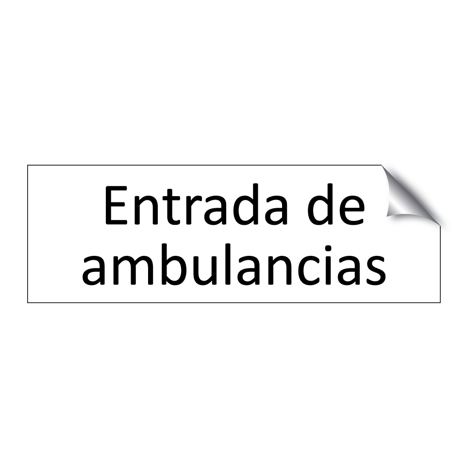 Entrada de ambulancias