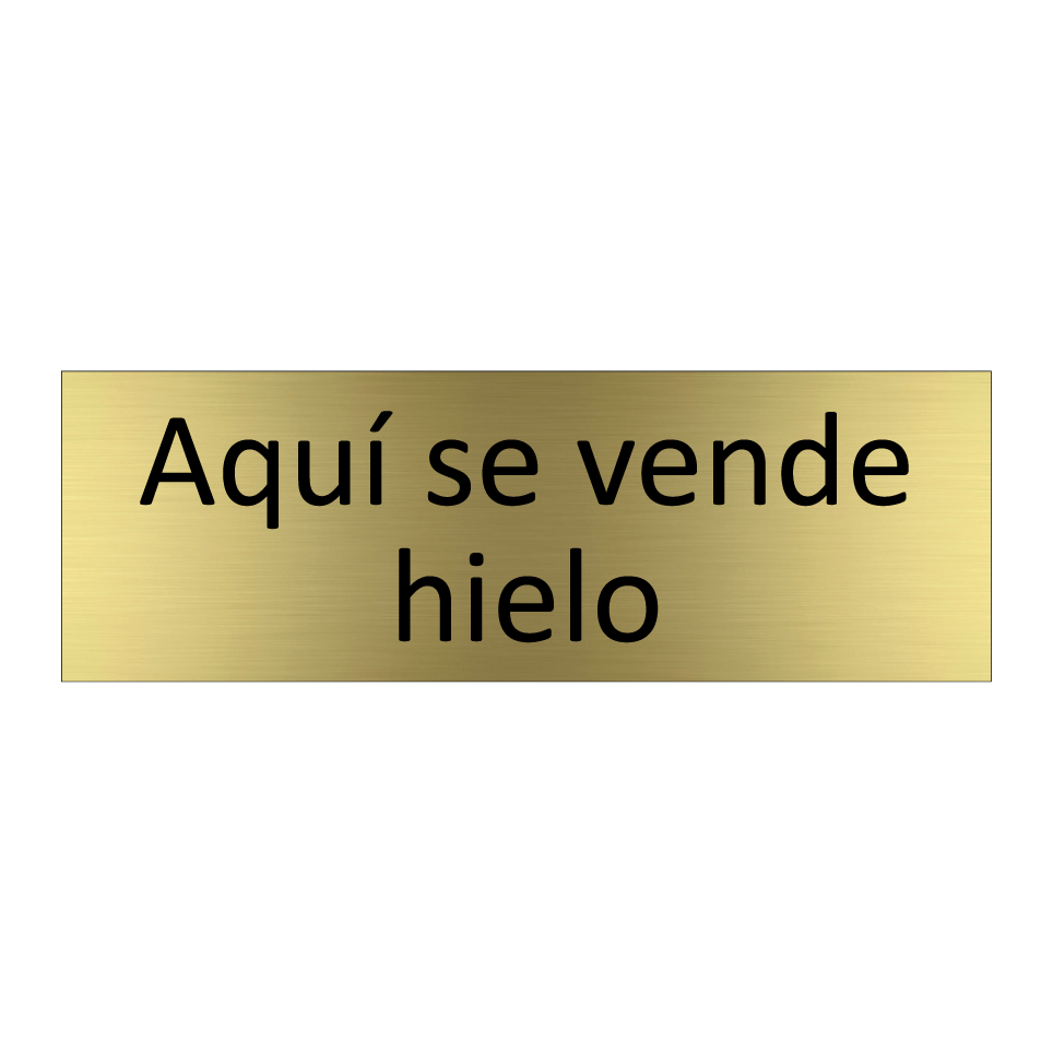 Aquí se vende hielo