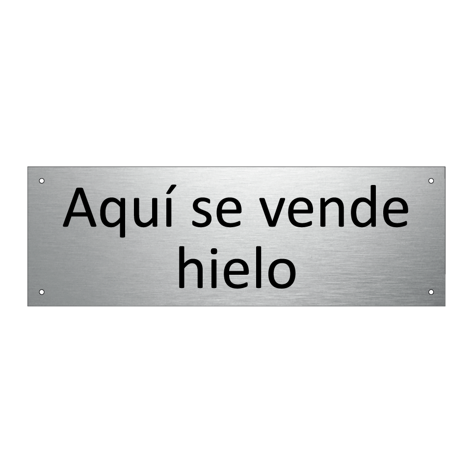 Aquí se vende hielo