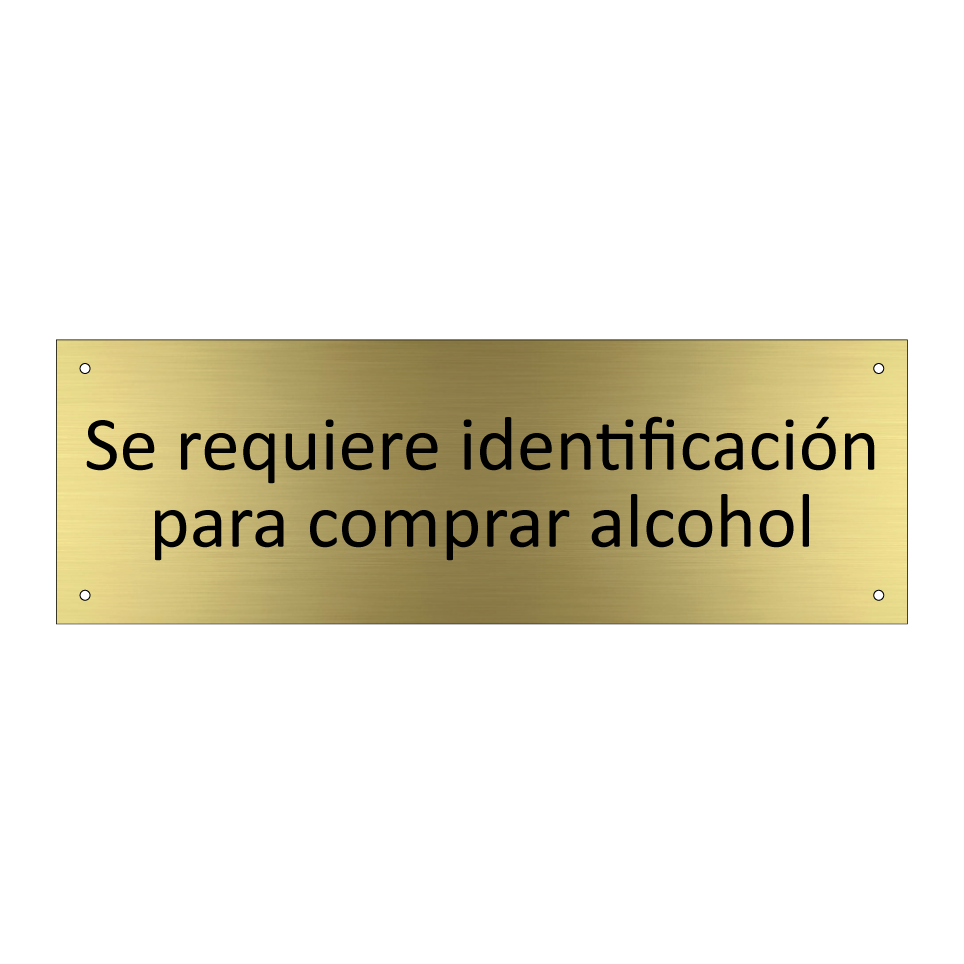 Se requiere identificación para comprar alcohol