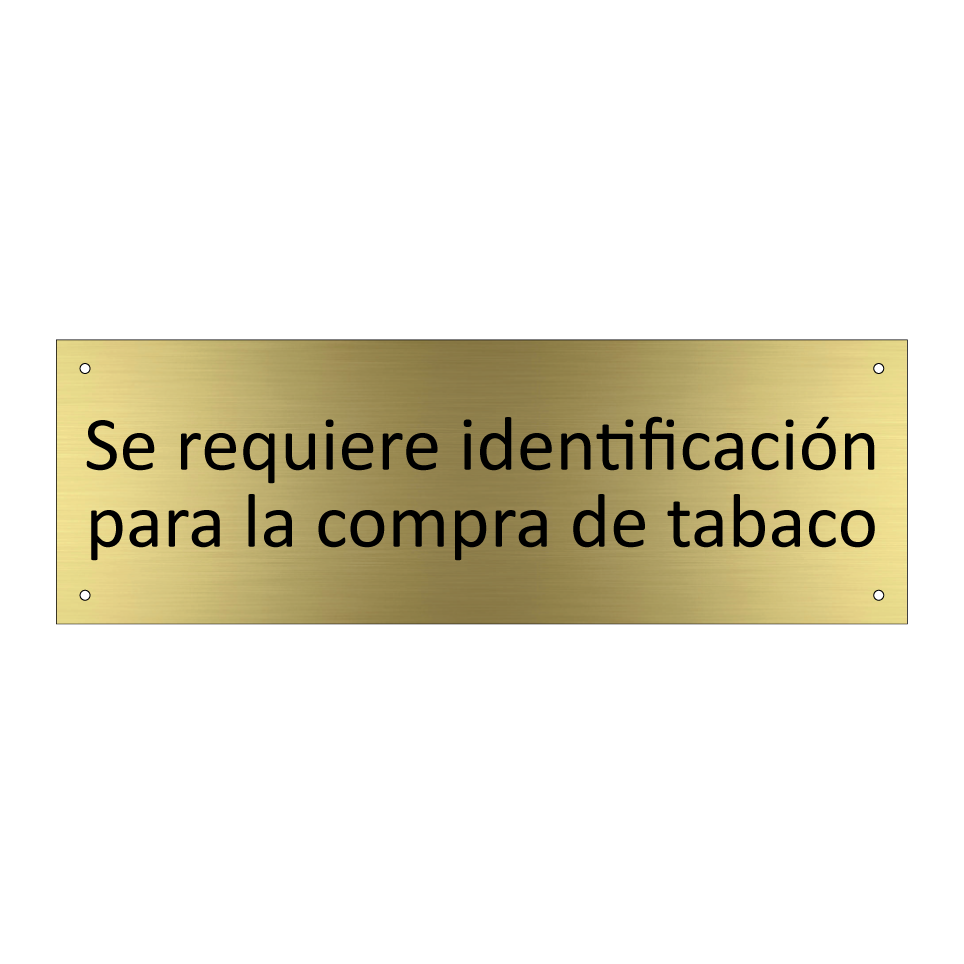 Se requiere identificación para la compra de tabaco