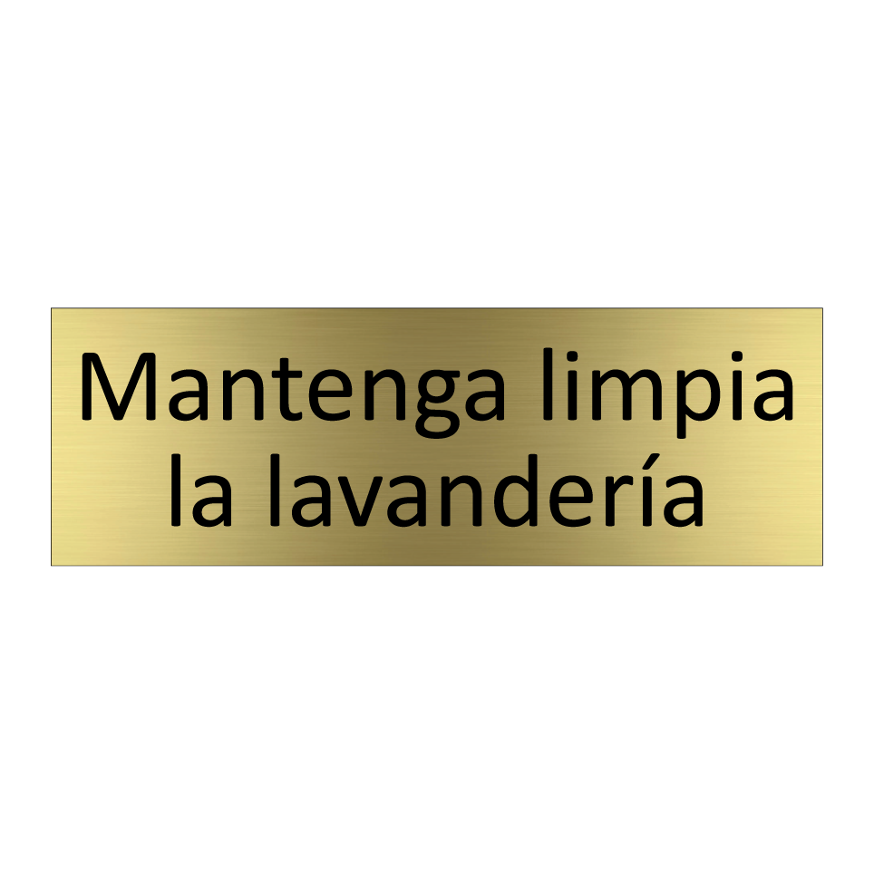 Mantenga limpia la lavandería