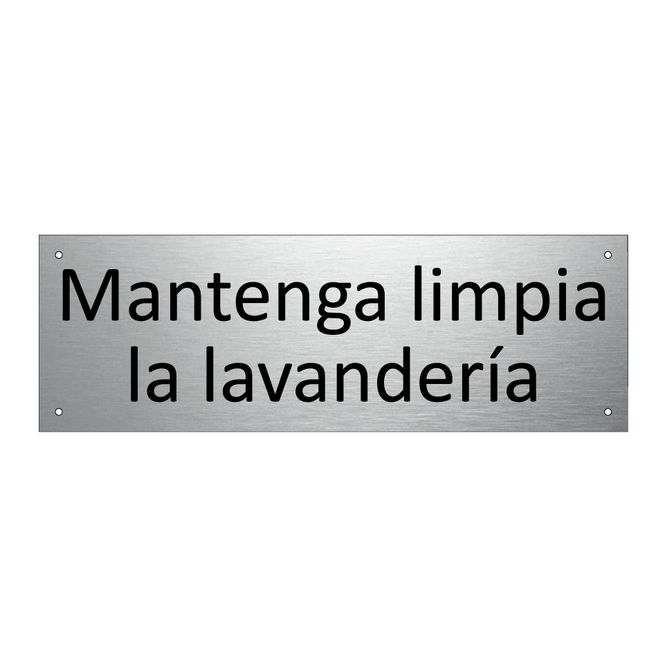 Mantenga limpia la lavandería