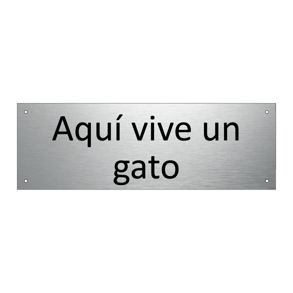 Aquí vive un gato