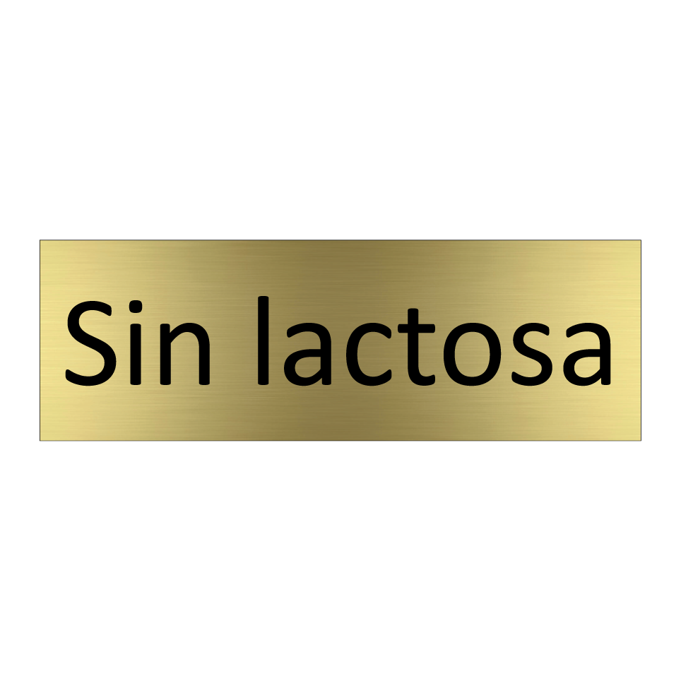 Sin lactosa