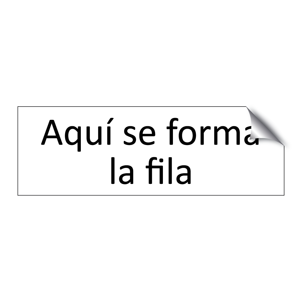 Aquí se forma la fila