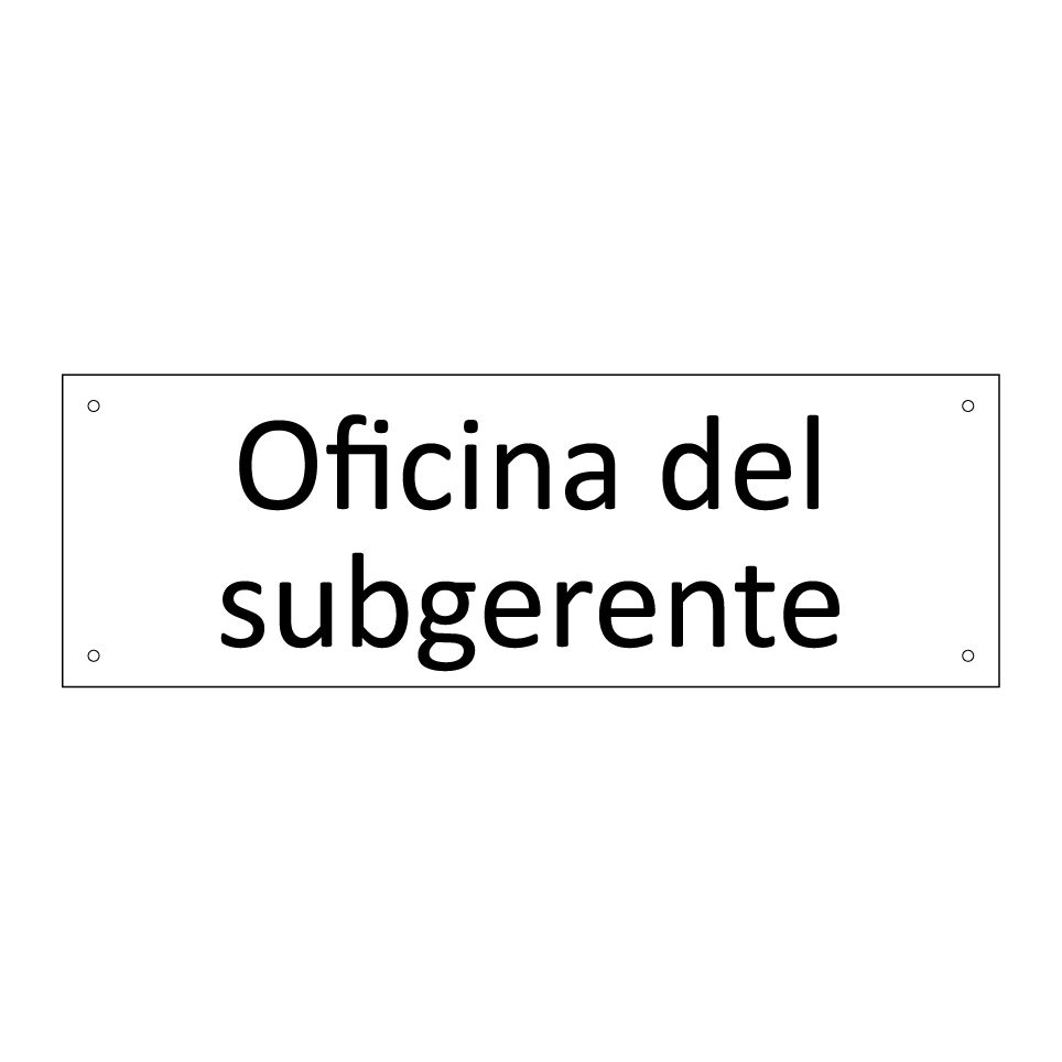 Oficina del subgerente