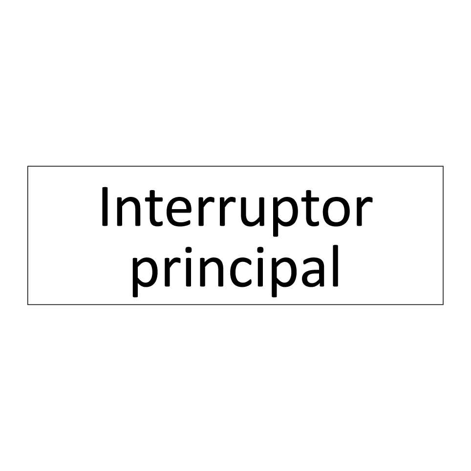 Interruptor principal