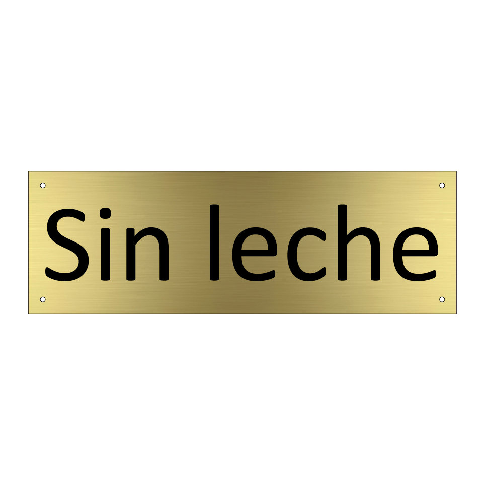Sin leche