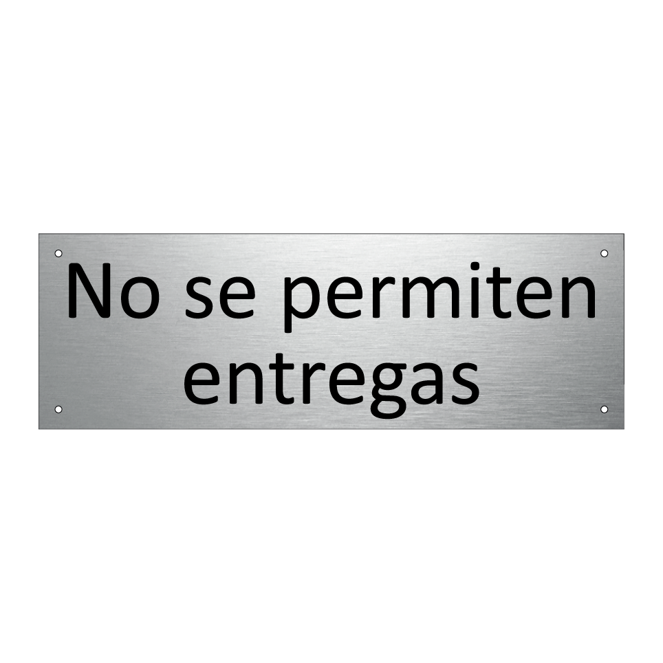 No se permiten entregas