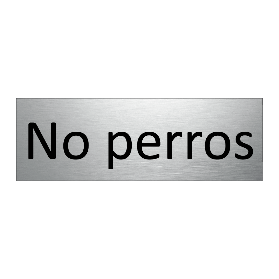 No perros