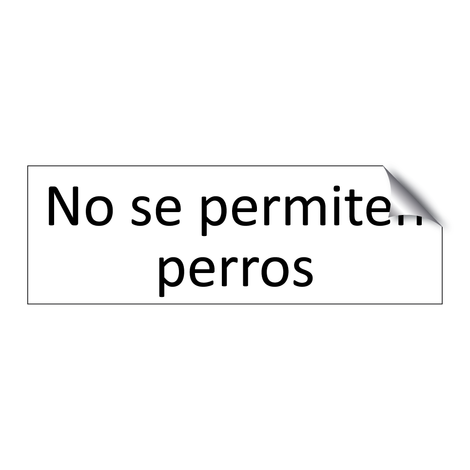 No se permiten perros