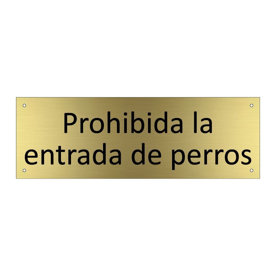 Prohibida la entrada de perros