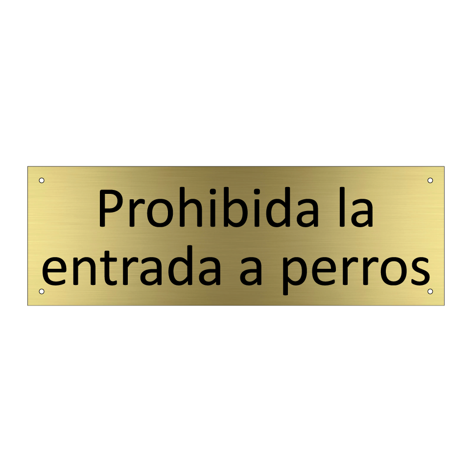 Prohibida la entrada a perros