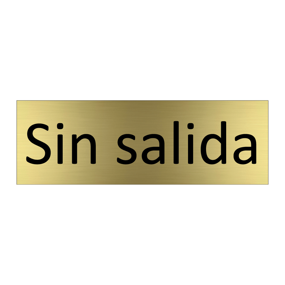 Sin salida