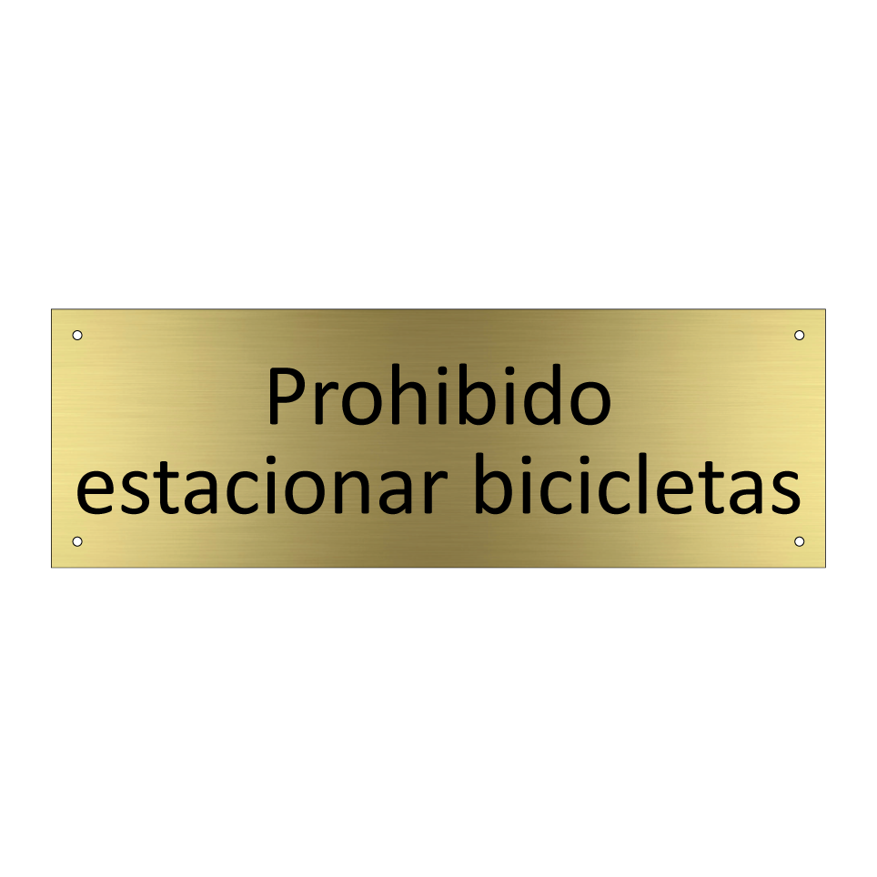 Prohibido estacionar bicicletas