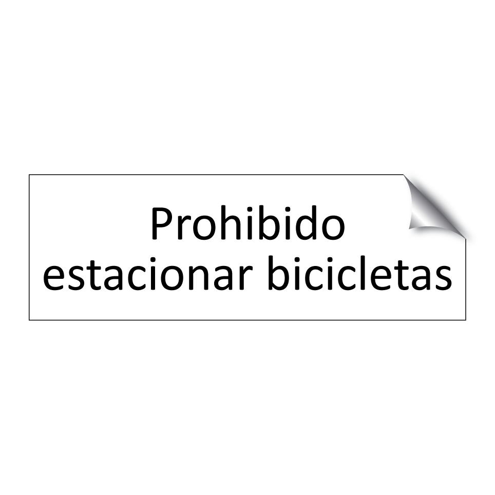 Prohibido estacionar bicicletas