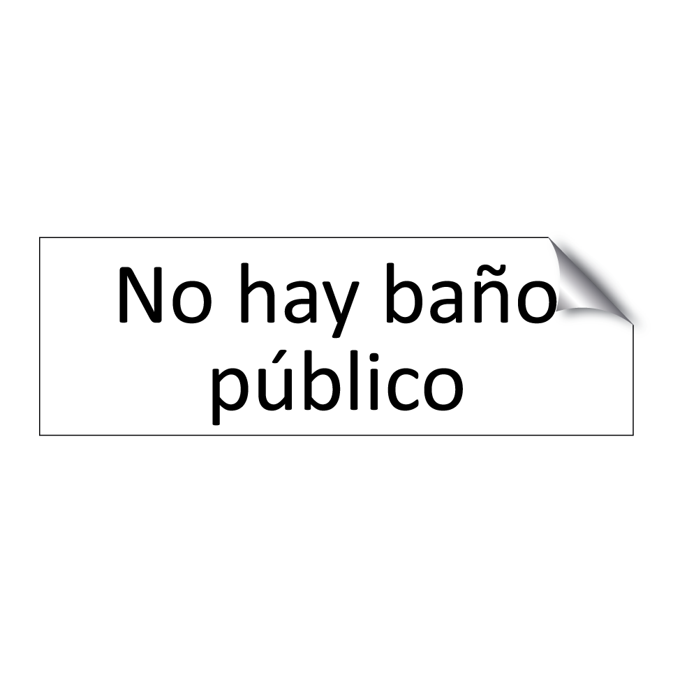 No hay baño público