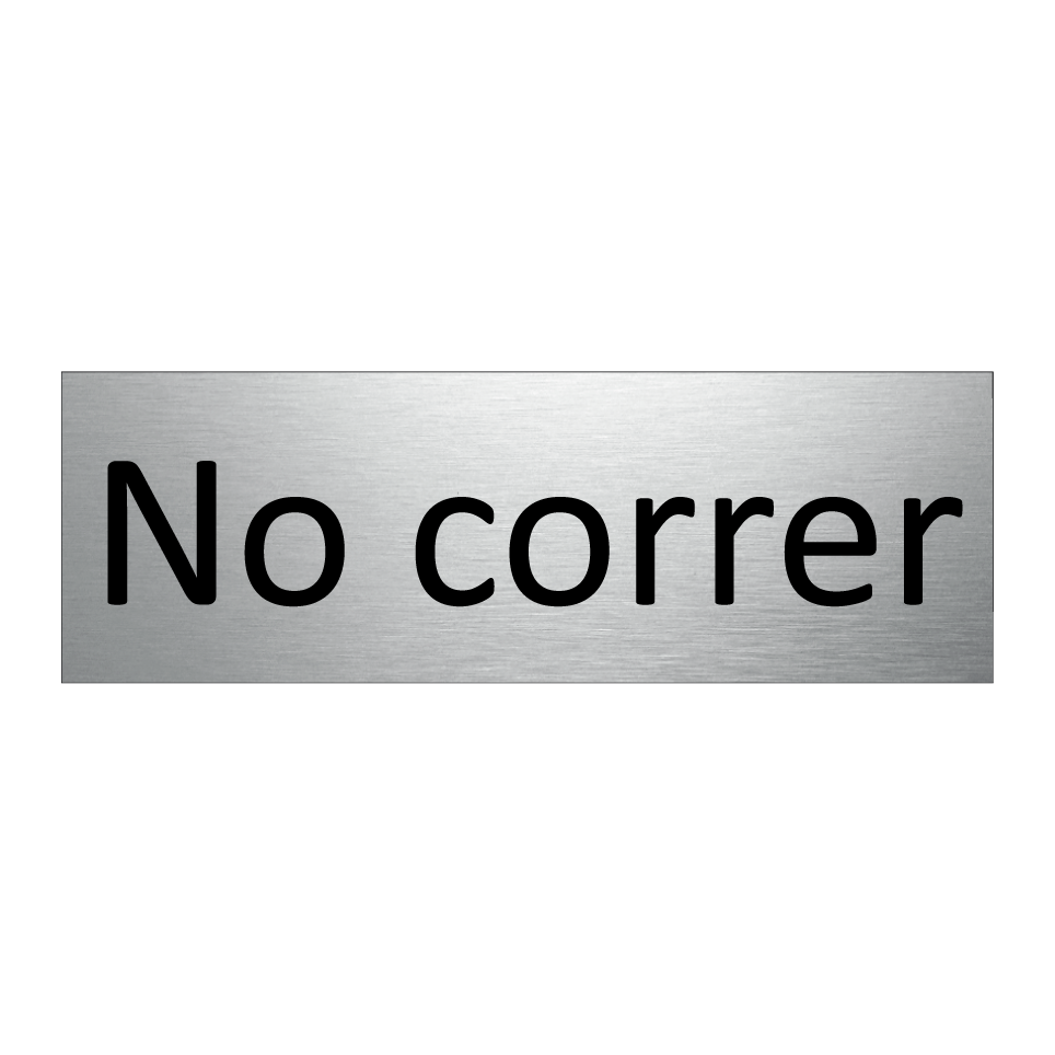 No correr