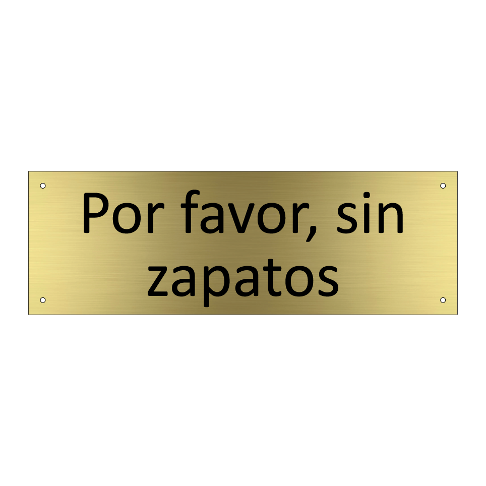 Por favor, sin zapatos