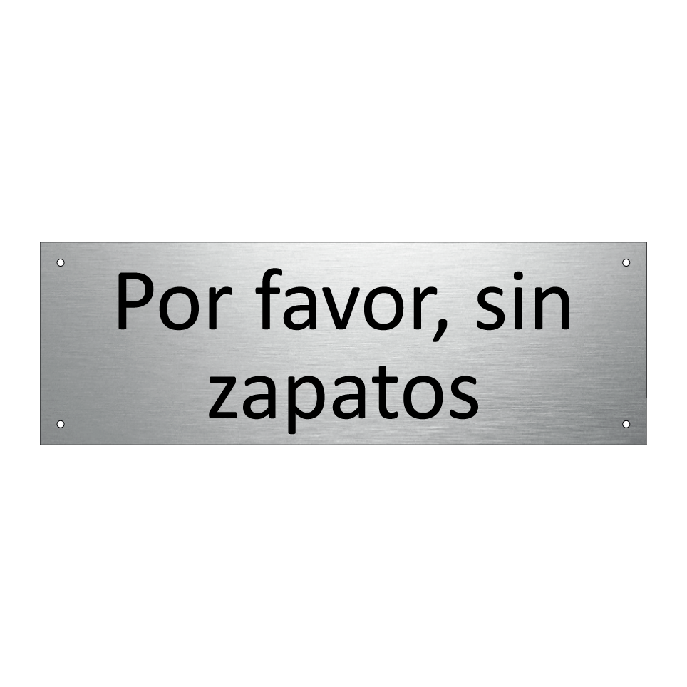 Por favor, sin zapatos