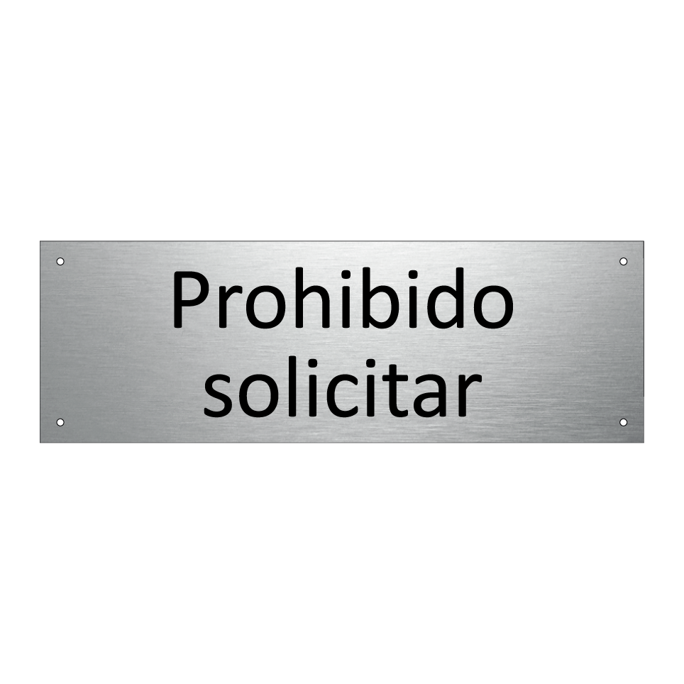 Prohibido solicitar