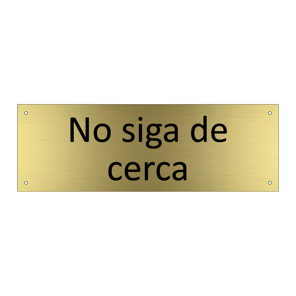 No siga de cerca