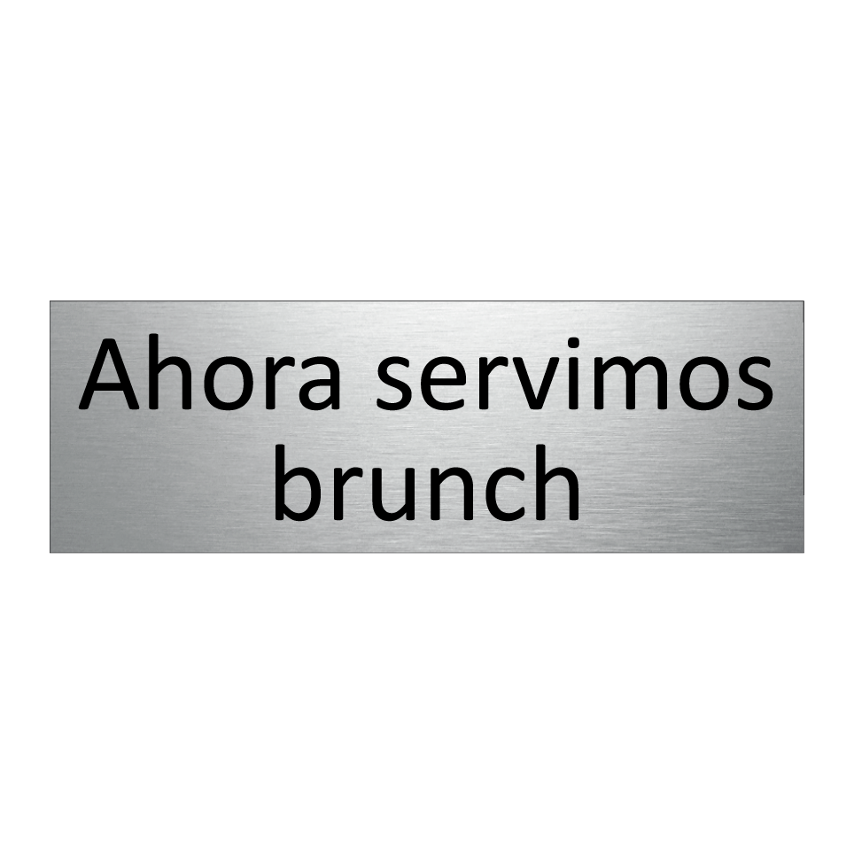 Ahora servimos brunch