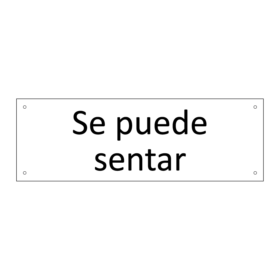 Se puede sentar