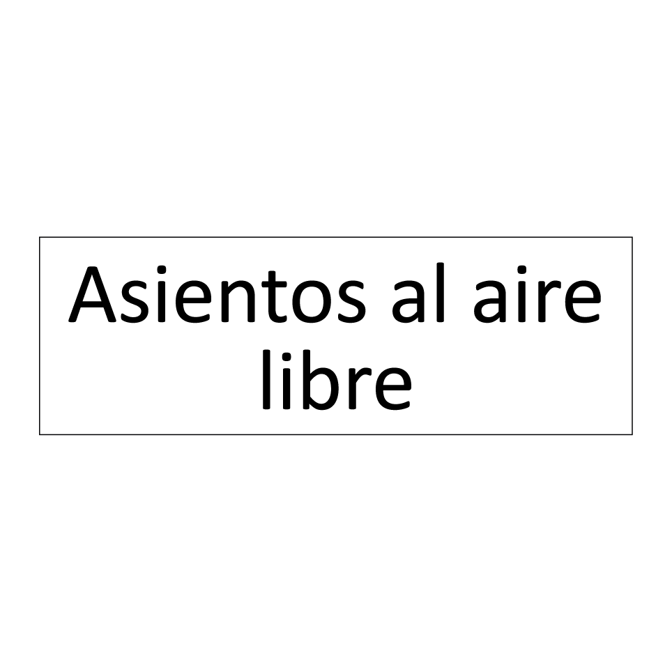 Asientos al aire libre