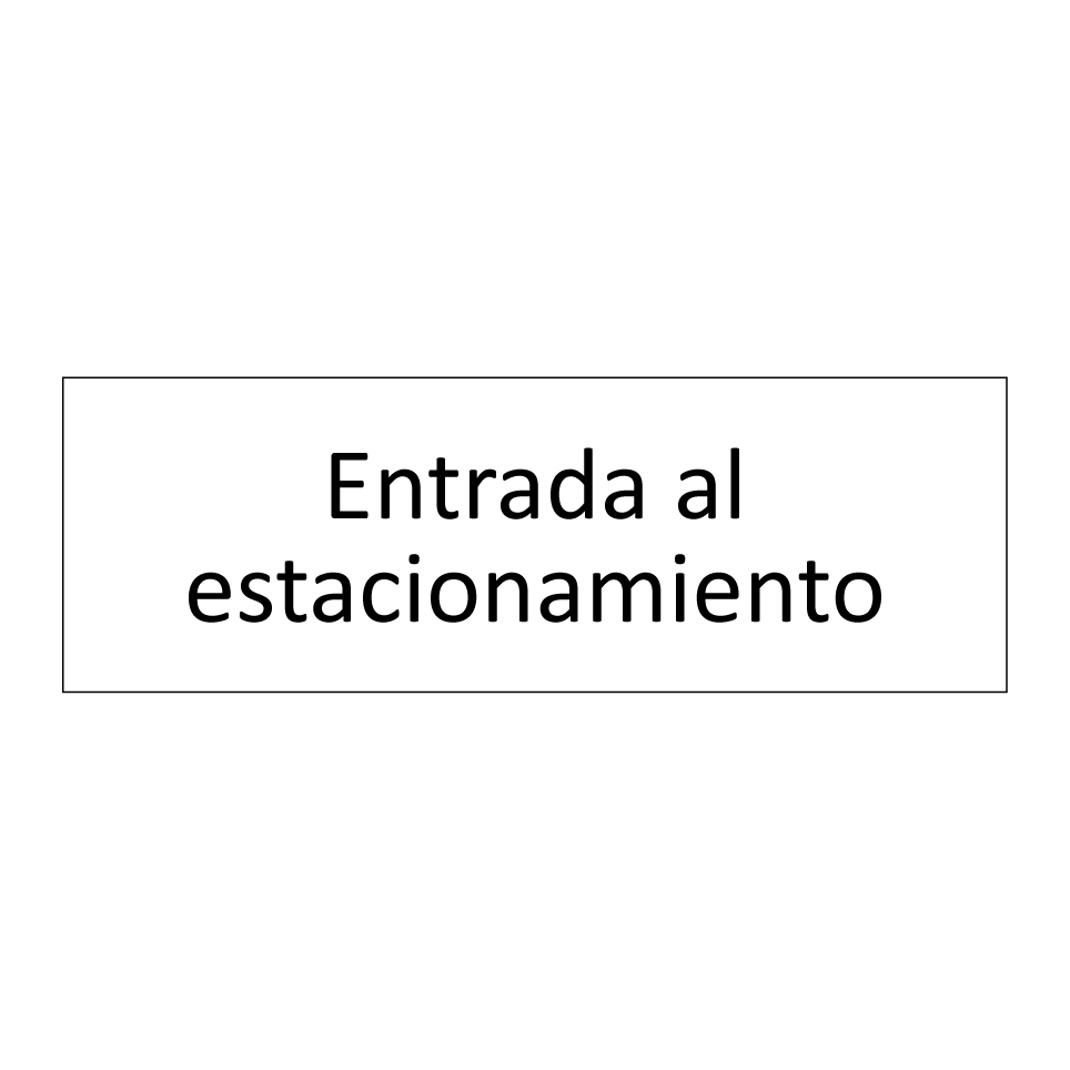 Entrada al estacionamiento