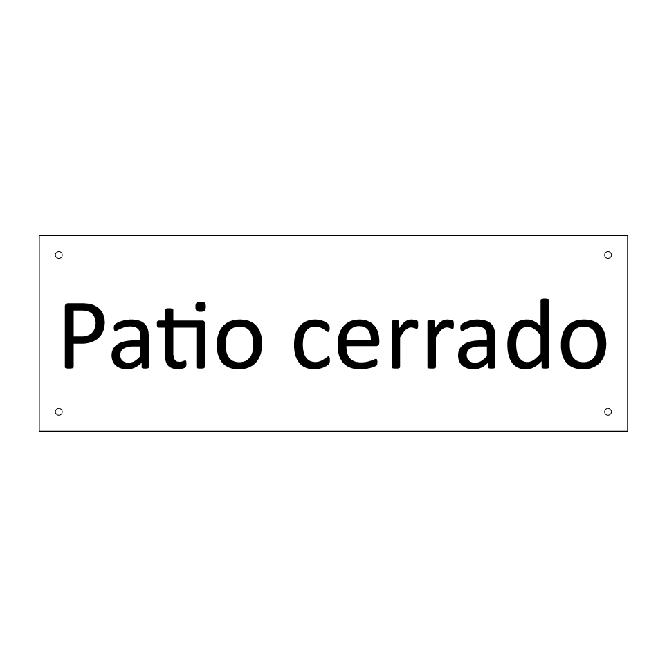Patio cerrado