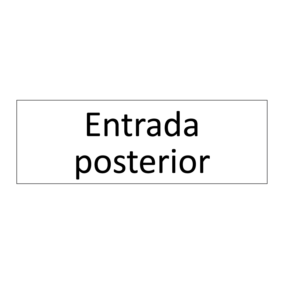Entrada posterior