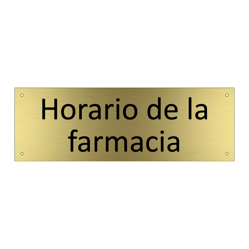Horario de la farmacia