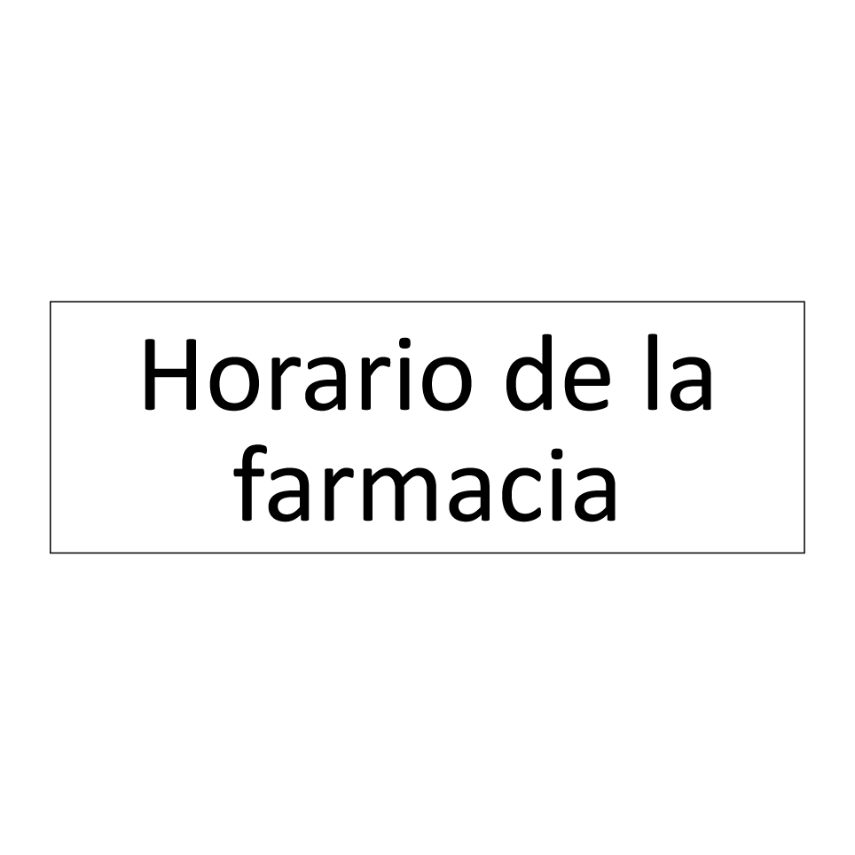 Horario de la farmacia