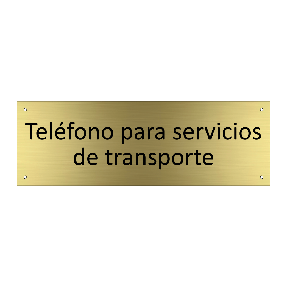 Teléfono para servicios de transporte