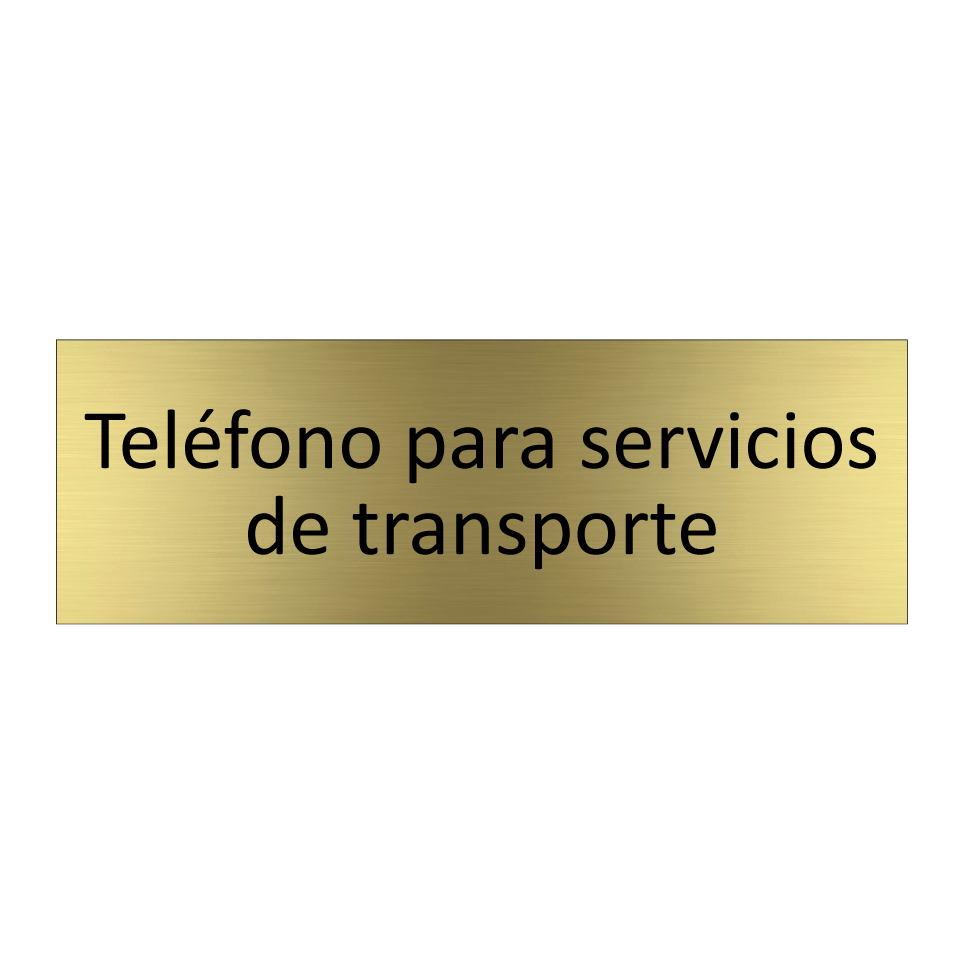 Teléfono para servicios de transporte