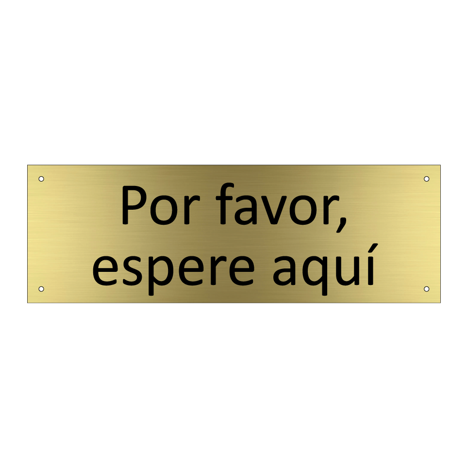 Por favor, espere aquí