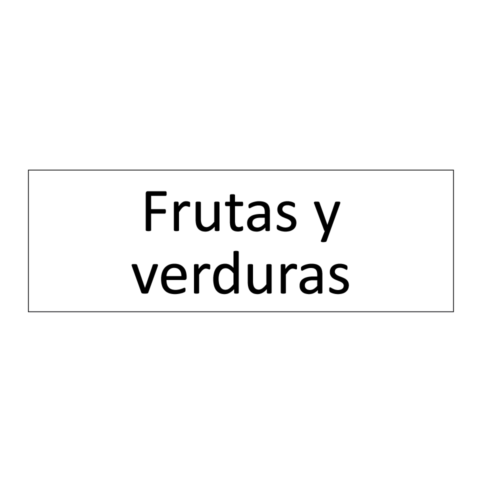Frutas y verduras
