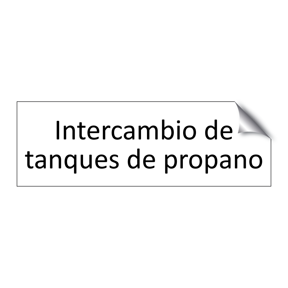 Intercambio de tanques de propano