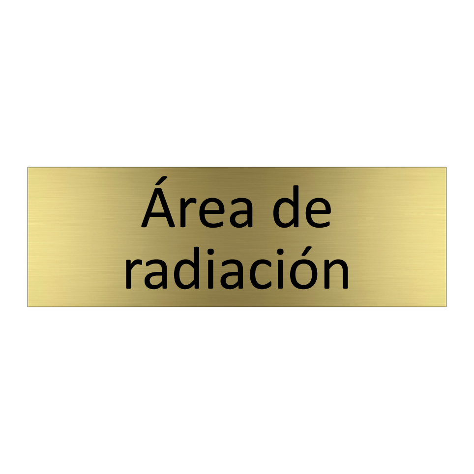 Área de radiación