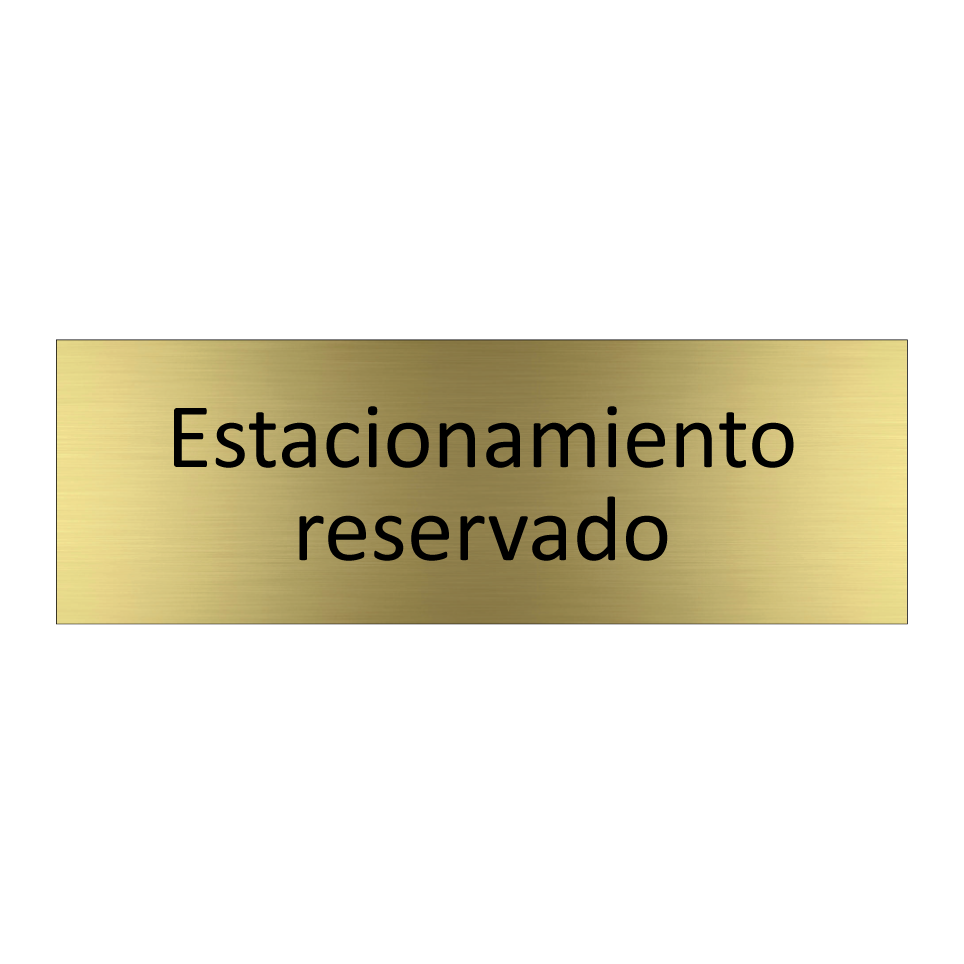 Estacionamiento reservado