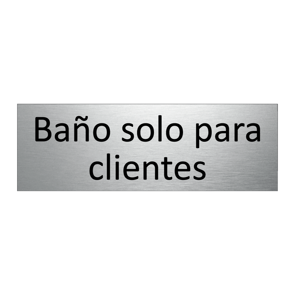 Baño solo para clientes
