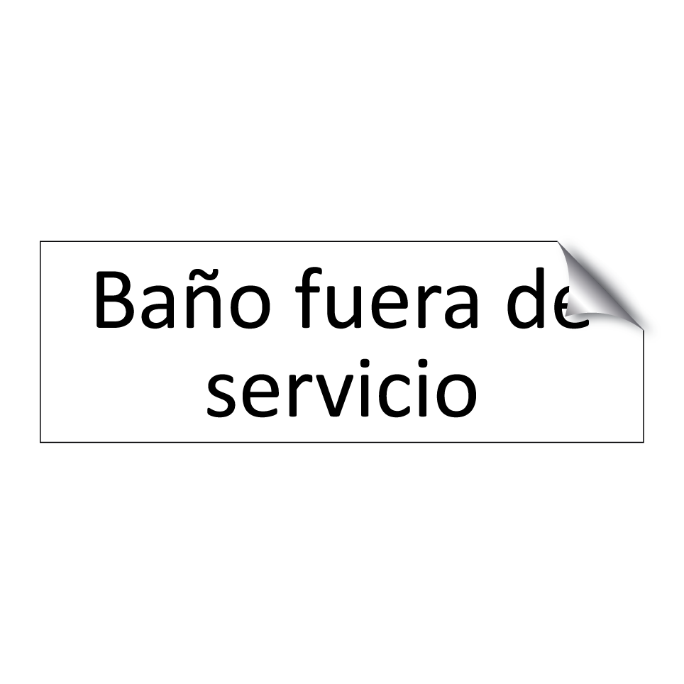 Baño fuera de servicio
