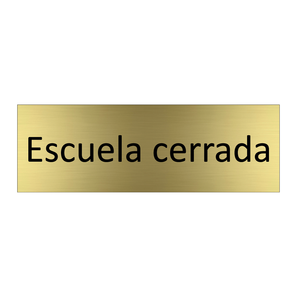 Escuela cerrada