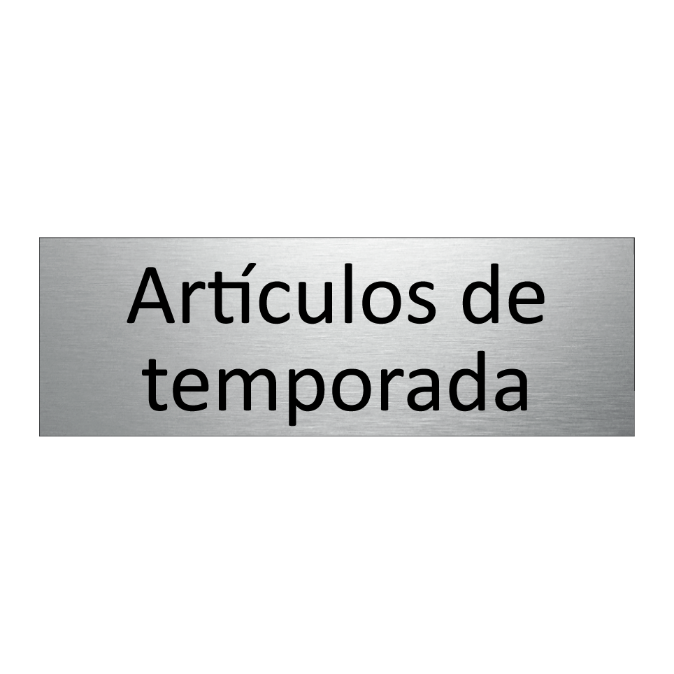 Artículos de temporada