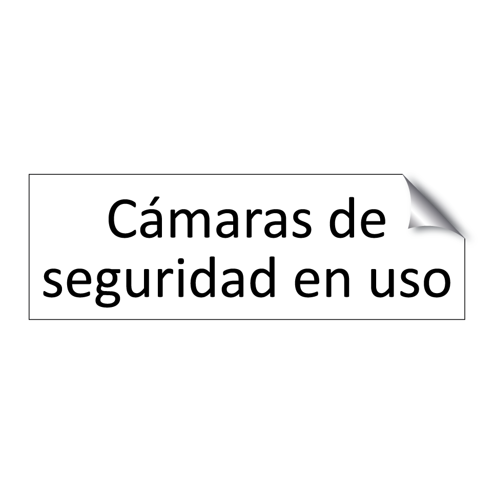 Cámaras de seguridad en uso